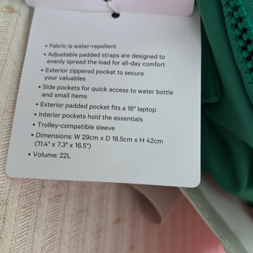 lululemon athletica Green Backpack - Picture 7 of 7